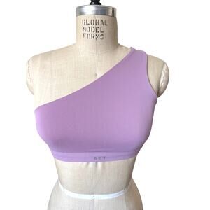 SET ACTIVE Luxform One-Shoulder Bra in Lavender Purple Size XS